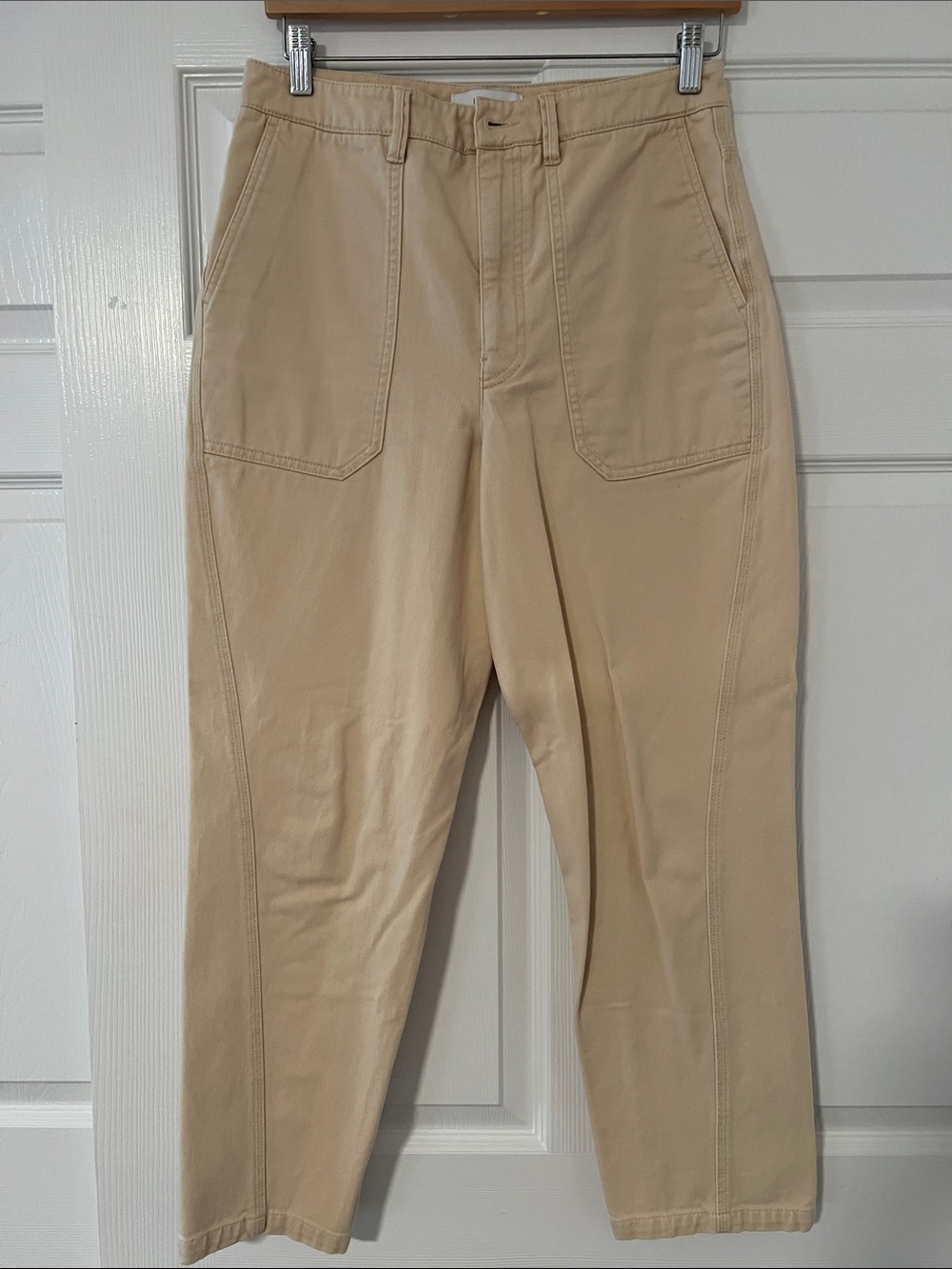 Reiss Beige Cotton Chinos